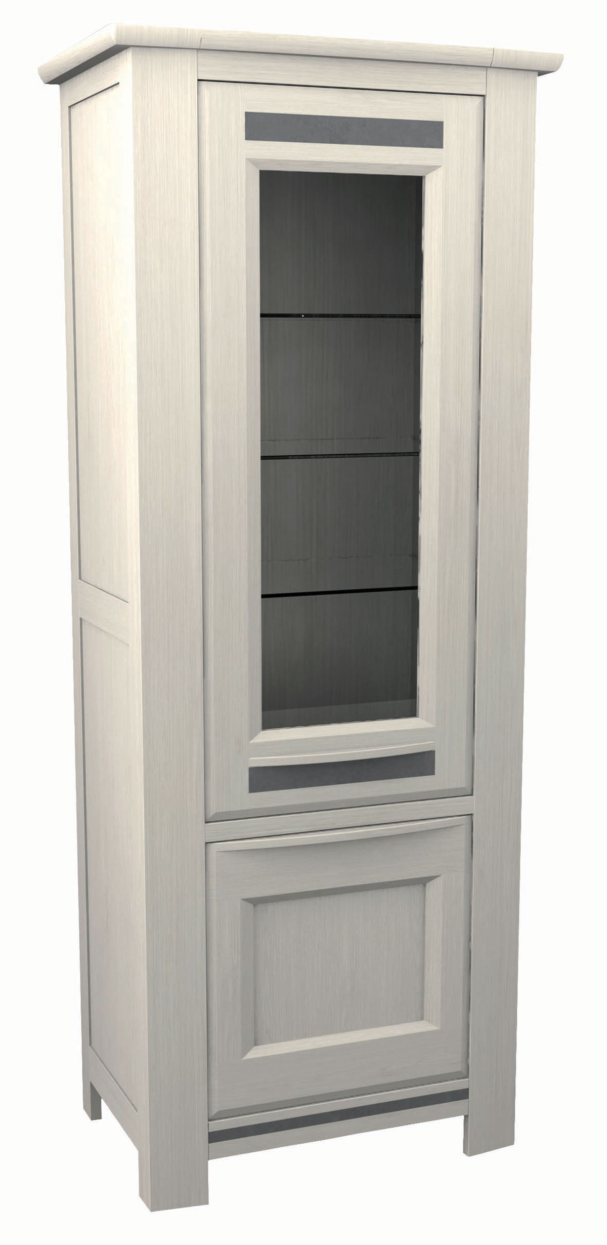 Colonne-vitrine-2-portes-Malaga-decor-chene-massif-placage-naturel-blanchi-311-ceramique-gris-625900