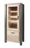 Colonne-vitrine-2-portes-Tomba-decor-bois-chene-vieux-imitation-acier-K497-KV6L-81cm-Meubar