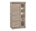 Colonne-vitrine-Belluno-decor-chene-brun-clair-K541-KV1L-84cm-Evan