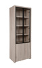 Colonne-vitrine-Lucca-KV1-chene-millenium-gris-clair-noir-side-Evan