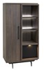 Colonne-vitrine-Trentino-88cm-KB6-golden-oak-matt-black-Meubar