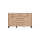 Commode-3-portes-Vienne-decor-chene-artisan-front-Forma-Ideale