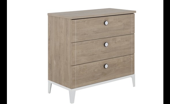 Commode-3-tiroirs-Marcel-decor-chene-blond-blanc-Gautier