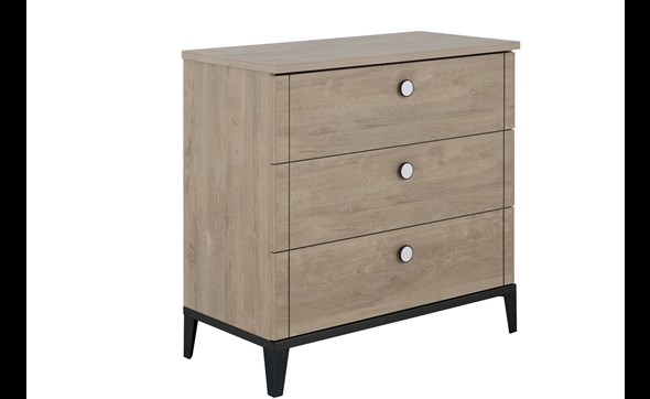 Commode-3-tiroirs-Marcel-decor-chene-blond-noir-Gautier