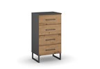 Commode-4-tiroirs-Butte-decor-chene-artisan-47cm-Rauch