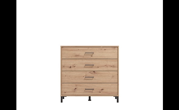 Commode-4-tiroirs-Vienne-decor-chene-artisan-front-Forma-Ideale