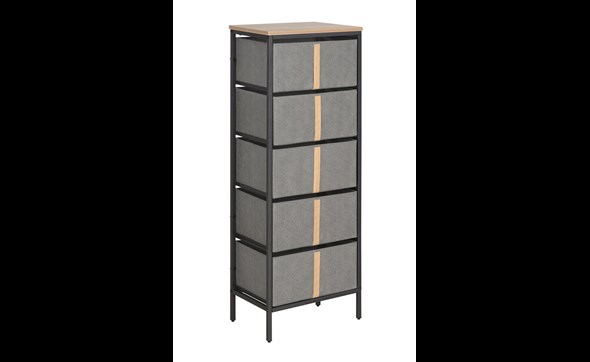 Commode-5-rangements-Lander-BS-N2363-frosted-black-leg-Comodi-living