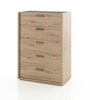 Commode-5-tiroirs-Elena-decor-bois-chene-marbre-gris-83cm-Neyt