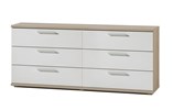 Commode-6-tiroirs-Delia-decor-bois-chene-blanc-160cm-Neyt