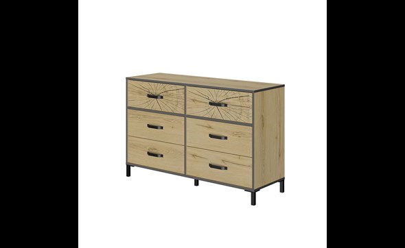 Commode-6-tiroirs-Armor-E13076-decor-bois-noir-125cm-01-Diagone-Gautier