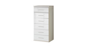 Commode-6-tiroirs-Clack-318-laque-blanc-46cm-Wimex