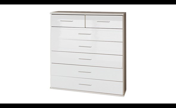 Commode-7-tiroirs-Clack-319-laque-blanc-90cm-Wimex
