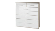 Commode-7-tiroirs-Clack-319-laque-blanc-90cm-Wimex