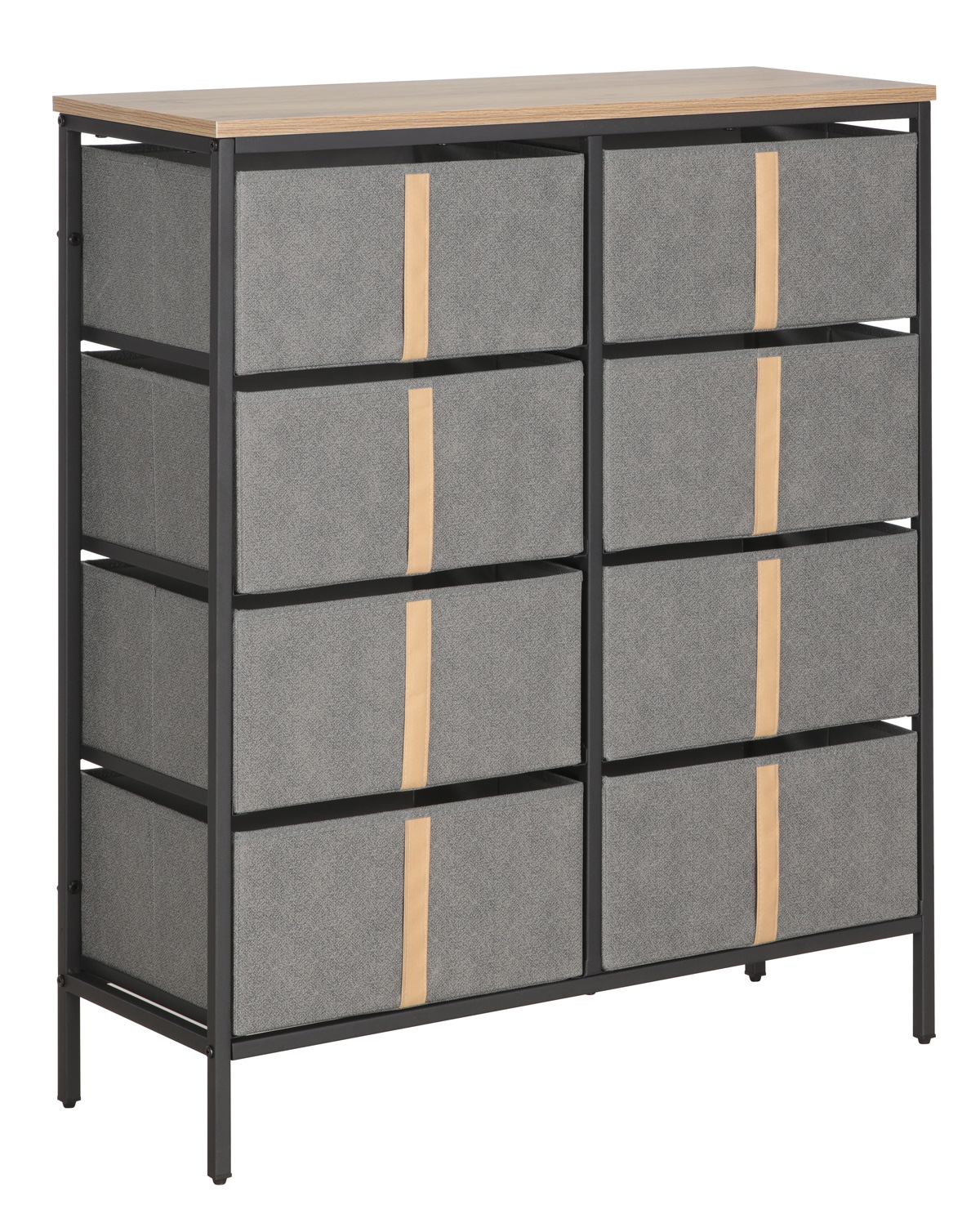 Commode-8-rangements-Lander-BS-N2364-frosted-black-leg-Comodi-Living