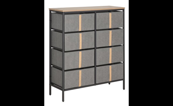 Commode-8-rangements-Lander-BS-N2364-frosted-black-leg-Comodi-Living