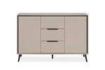 Commode-Arona-01B-2-portes-3-tiroirs-capuccino-noir-front-Finori