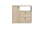 Commode-Duplex-decor-chataignier-naturel-noir-G72160-90cm-front-Gautier