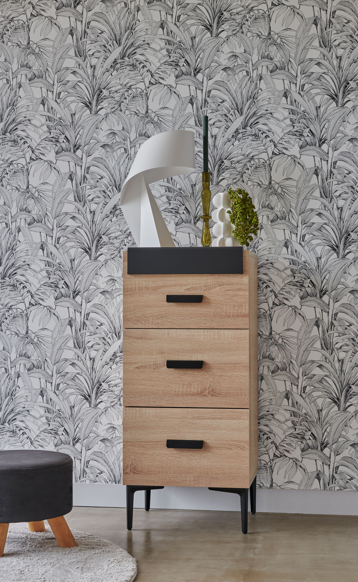 Commode-First-melamine-chene-clair-Celio