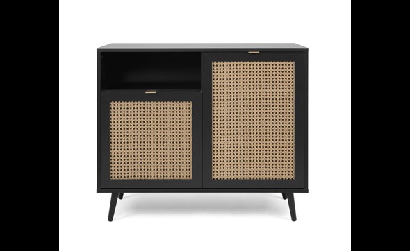 Commode-Vienna-01A-black-natur-cane-front-101cm-Finori