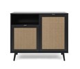 Commode-Vienna-01A-black-natur-cane-front-101cm-Finori