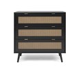 Commode-Vienna-03A-ladenkast-black-natur-cane-front-80cm-Finori