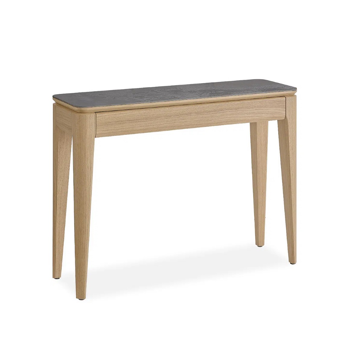Console-1 tiroir-Riviera-195801-chene brosse-ceramique brun-01-Girardeau