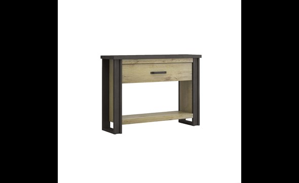 Console-Baxter-decor-bois-chene-brun-119cm-N°49-Sciae