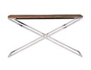 Console-Kensington-9850-bois-recycle-pied-acier-brillant-chrome-140cm-Richmond