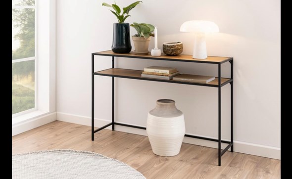 Console-Seaford-87427-wild-oak-base-metal-powder-coated-Ambi-Actona