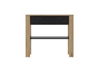 Console-Trust-decor-bois-brun-noir-chene-helvezia-102cm-front-Gautier