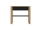 Console-Trust-decor-bois-brun-noir-chene-helvezia-102cm-front-Gautier