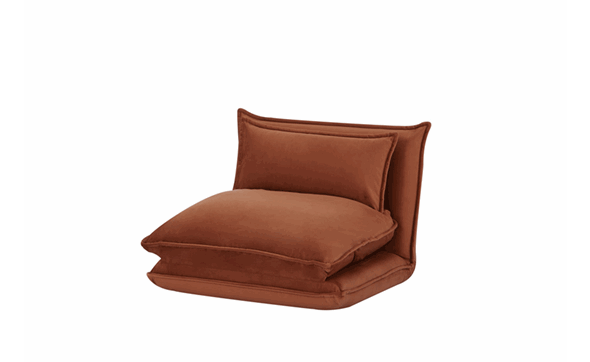 Coussin assise canape lit Fien tissu velours brique vert Comodi Sofa