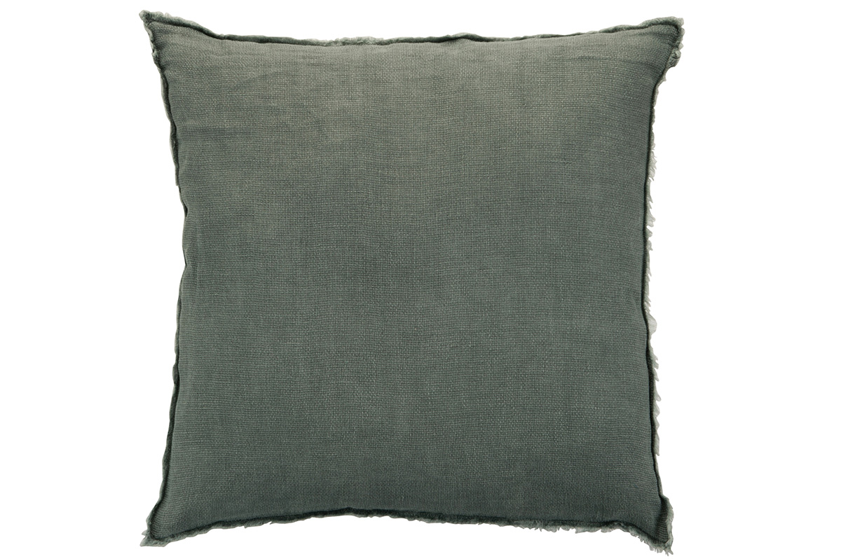 Coussin-Délavé-Lin-71667-Vert-Foncé-01-Jolipa