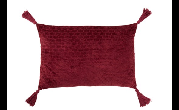 Coussin-Motifs-Rectangulaire-7041-Coton-Rouge-Foncé-01-Jolipa