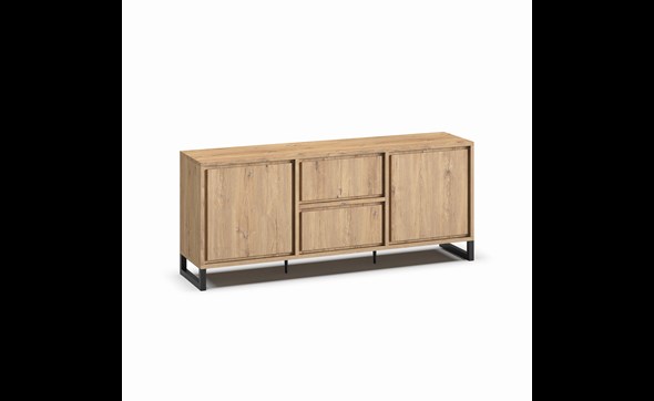 Dressoir-2-portes-2-tiroirs-Naturel-millenium-oak-nature-K545-DR2-215cm-Meubar