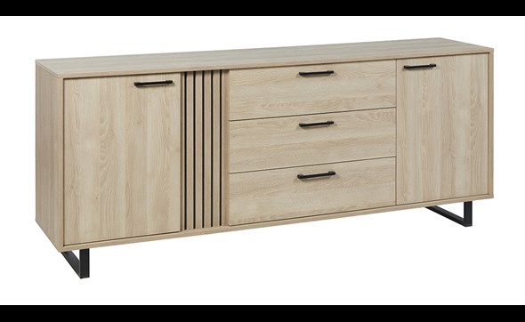 Dressoir-220cm-Faro-bois-chene-sable-Neyt