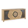 Dressoir-4 portes-Minerale-211201-chene brosse-ceramique brun-01-Girardeau