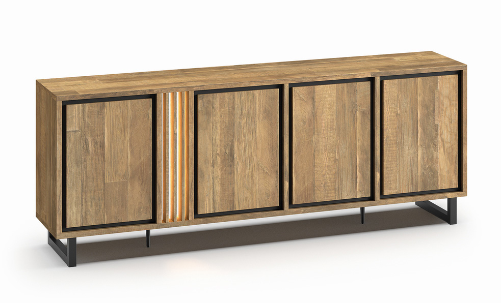 Dressoir-4-portes-Luma-old-teak-elegant-black-K672-DR6-233cm-Meubar