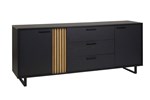 Dressoir-Faro-220cm-bois-chene-noir-Neyt