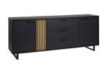 Dressoir-Faro-220cm-bois-chene-noir-Neyt