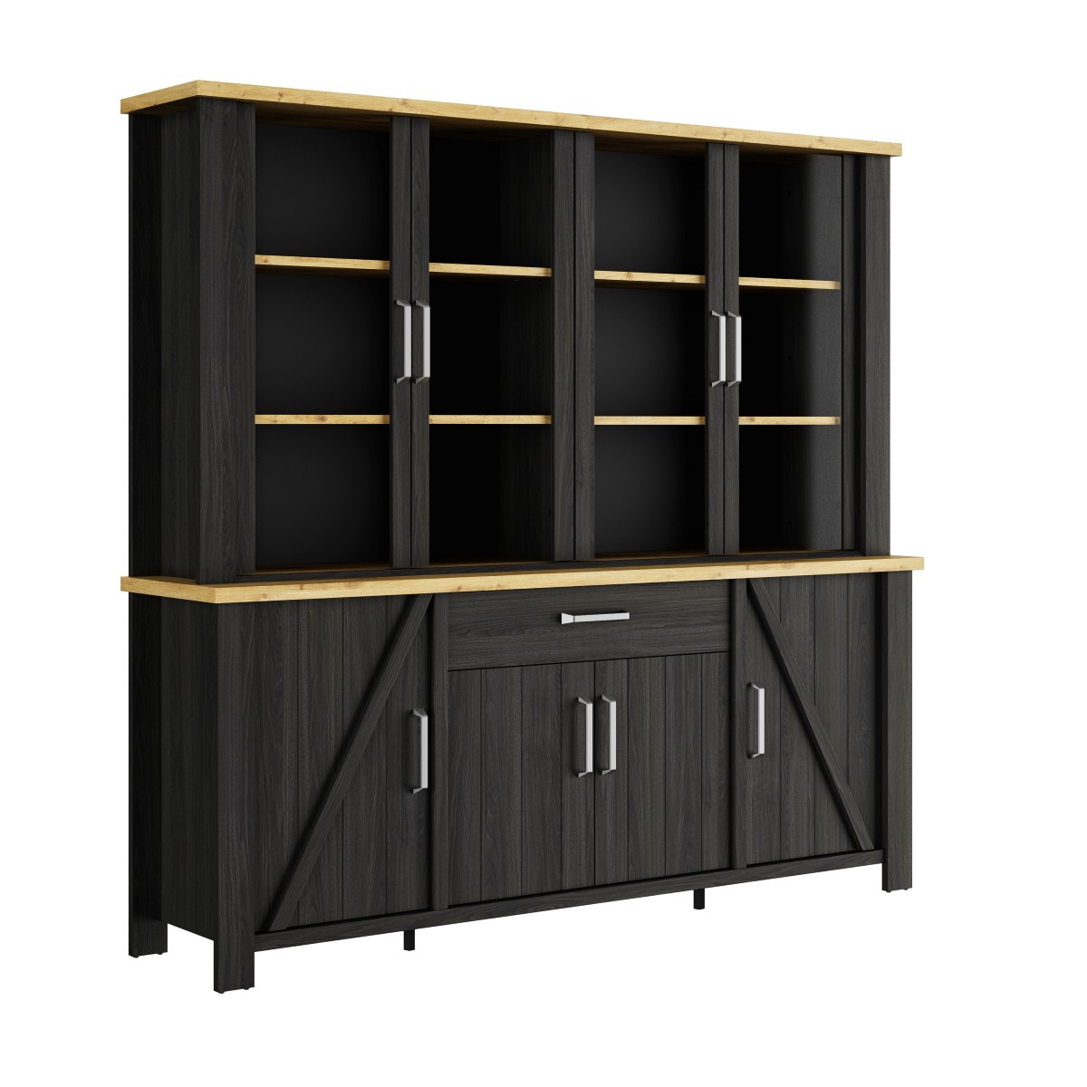 Dressoir-Vaisselier-Sequoia-1J1K504-1J1K340-Chene-Artisan-Noir-01-Gautier