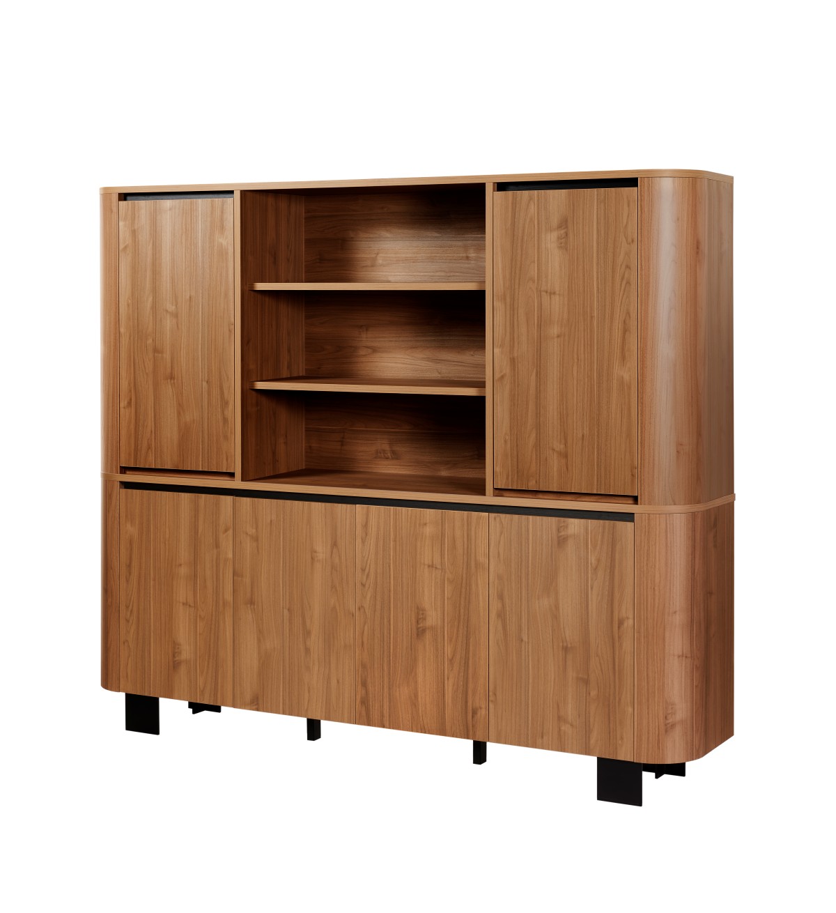 Dressoir-vaisselier-Valerio-Noyer clair-01-Bauwens