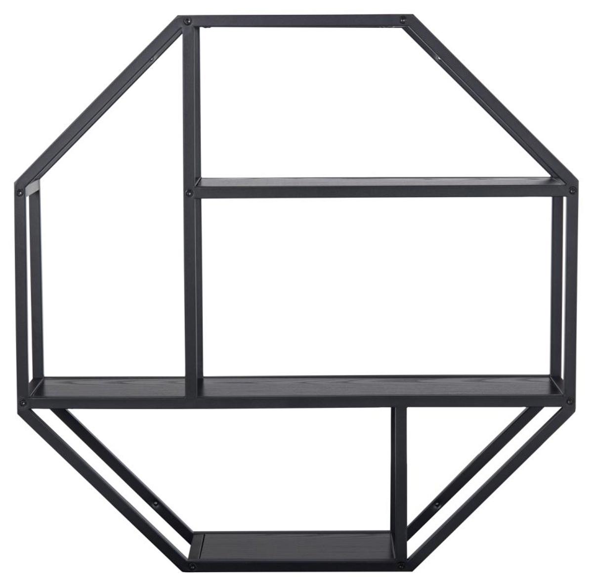 Etagère-murale-Seaford-89690-ash-black-base-metal-powder-coated-front-Actona