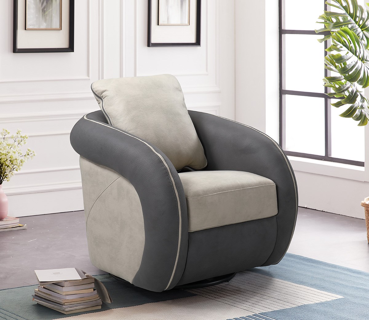 Fauteuil-Lara-tissu-Bach-01-07-bicolore-pivotant-Comodi-Sofa