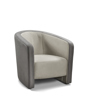 Fauteuil-Ocra-Oval-dakar-light-grey- antracite-Comodi-sofa
