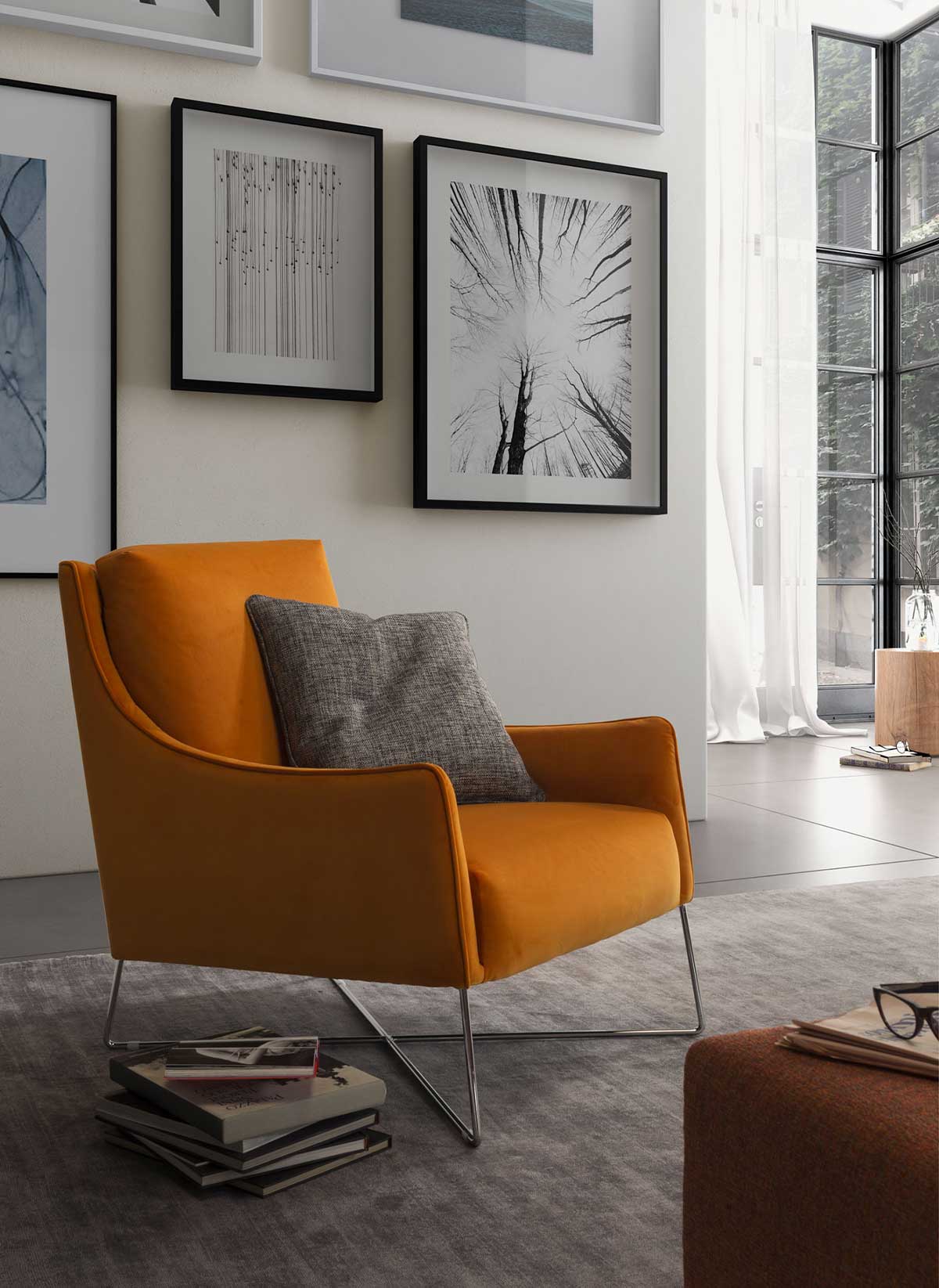 Fauteuil-Regina-B903-tissu-Terme-arancia-oragen-78018405-Natuzzi