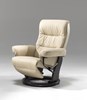 Fauteuil-Relax-Mia-cuir-pvc-beige-De-Eiken-Zetel