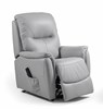 Fauteuil-Relax-Robert-cuir-pvc-Atoma-light-grey-De-Eiken-Zetel