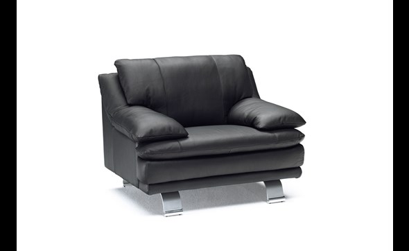 Fauteuil-U118-cuir-Cat10-noir-Softaly
