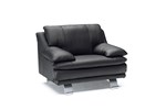 Fauteuil-U118-cuir-Cat10-noir-Softaly